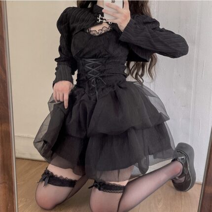 Harajuku Goth Lace Dress | Gothwear
